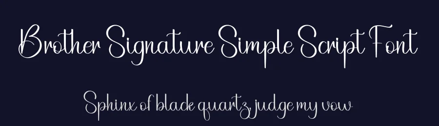 Brother Signature Simple Script Font by freshtypeink — Script Handwritten Font — thumbnail 2