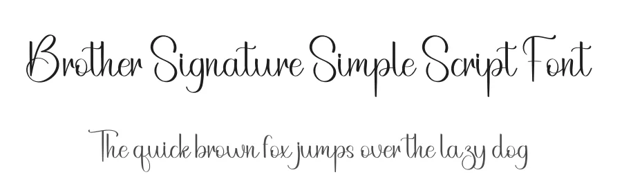 Brother Signature Simple Script Font by freshtypeink — Script Handwritten Font