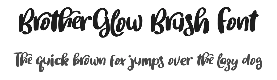BrotherGlow Brush Font by noahtype — Script Handwritten Font