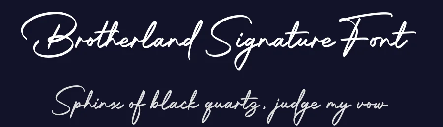 Brotherland Signature Font by hptypework — Script Handwritten Font — thumbnail 2