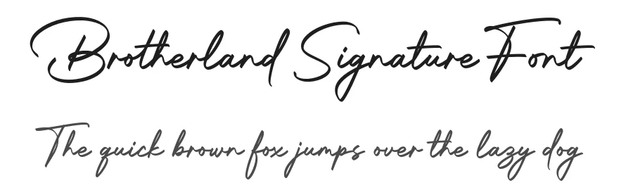 Brotherland Signature Font by hptypework — Script Handwritten Font