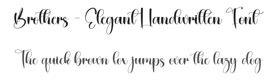 Brothers – Elegant Handwritten Font by creativeletter — Script Handwritten Font