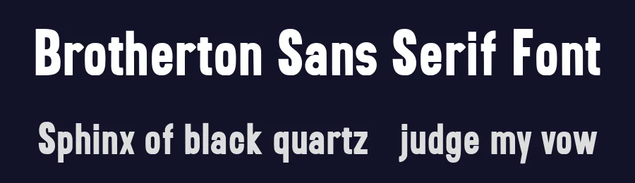 Brotherton Sans Serif Font by Maulana Creative — Sans Serif Font — thumbnail 2