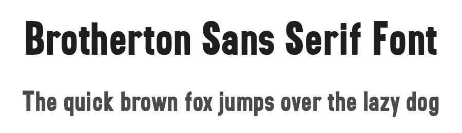 Brotherton Sans Serif Font by Maulana Creative — Sans Serif Font