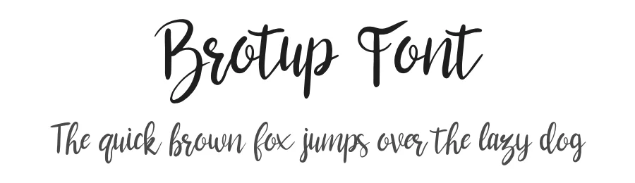 Brotup Font by khalwastudio β Script Handwritten Font