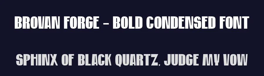 Brovan Forge – Bold Condensed Font by illushvara — Decorative Font — thumbnail 2
