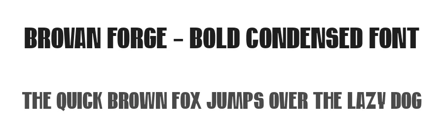 Brovan Forge – Bold Condensed Font by illushvara — Decorative Font