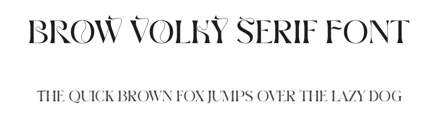 BROW VOLKY Serif Font by Storytype — Serif Font
