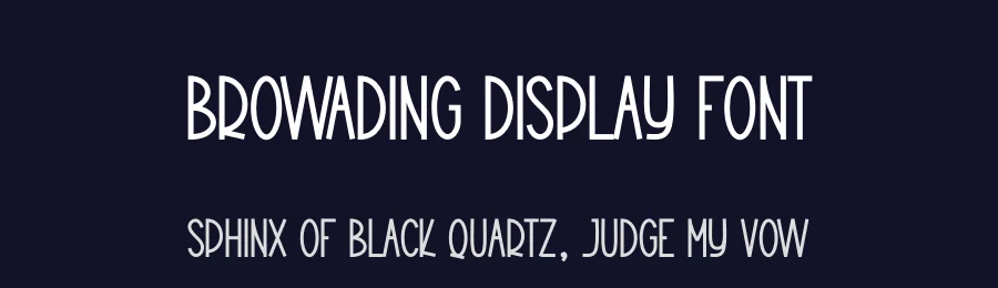 Browading Display Font by creativeletter — Display Font — thumbnail 2