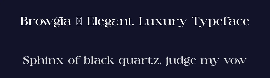 Browgia – Elegant Luxury Typeface by SURATMI — Serif Font — thumbnail 2