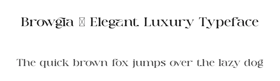 Browgia – Elegant Luxury Typeface by SURATMI — Serif Font