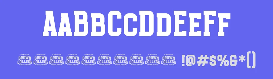 Brown College Font by Blankids Studio — Slab Serif Font — thumbnail 3
