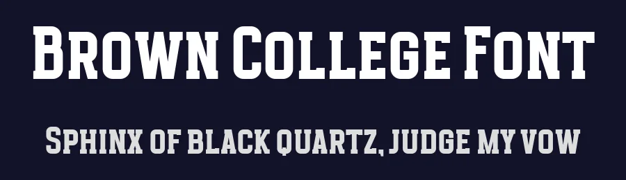 Brown College Font by Blankids Studio — Slab Serif Font — thumbnail 2