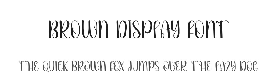 Brown Display Font by andikastudio — Display Font