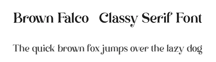 Brown Falco – Classy Serif Font by roomspace.cl — Decorative Font