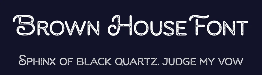 Brown House Font by Almarkha Type — Display Font — thumbnail 2