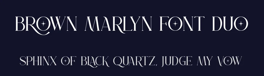 Brown Marlyn Font Duo by ErgibiStudio — Serif Font — thumbnail 2