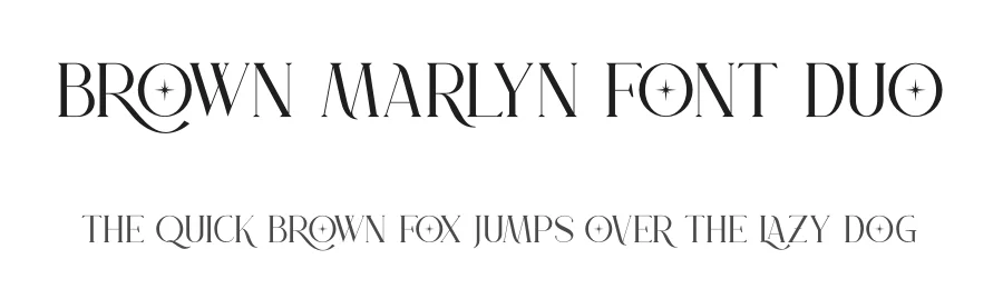 Brown Marlyn Font Duo by ErgibiStudio — Serif Font