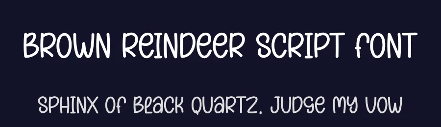 Brown Reindeer Script Font by creativeletter — Display Font — thumbnail 2