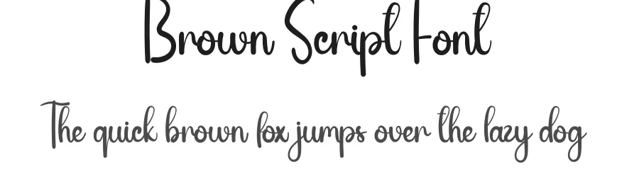 Brown Script Font by andikastudio — Script Handwritten Font