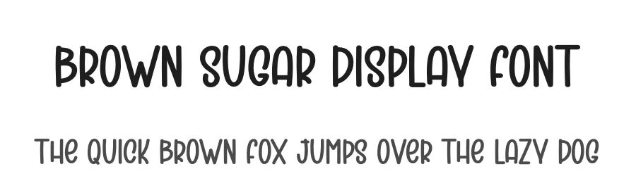 Brown Sugar Display Font by creativeletter — Display Font