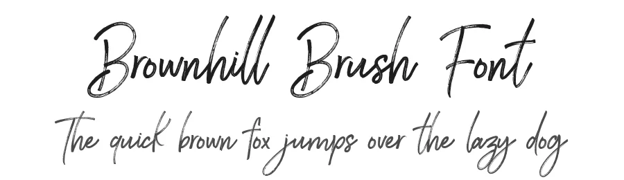 Brownhill Brush Font by sizimon — Script Handwritten Font