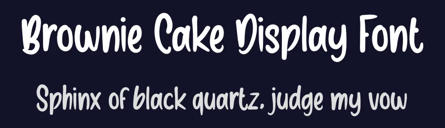 Brownie Cake Display Font by levincreative — Display Font — thumbnail 2