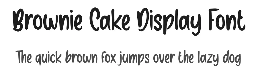 Brownie Cake Display Font by levincreative — Display Font