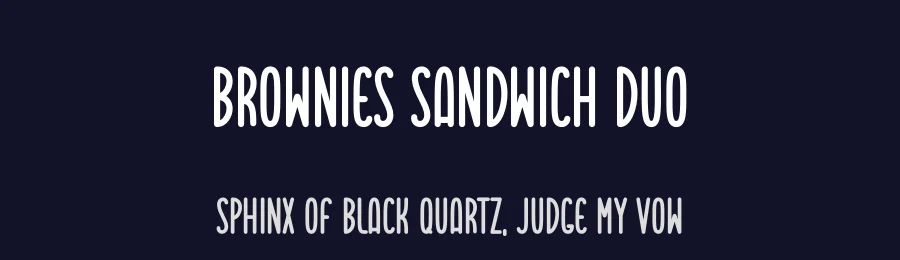 Brownies Sandwich Duo by DN Creative — Display Font — thumbnail 2