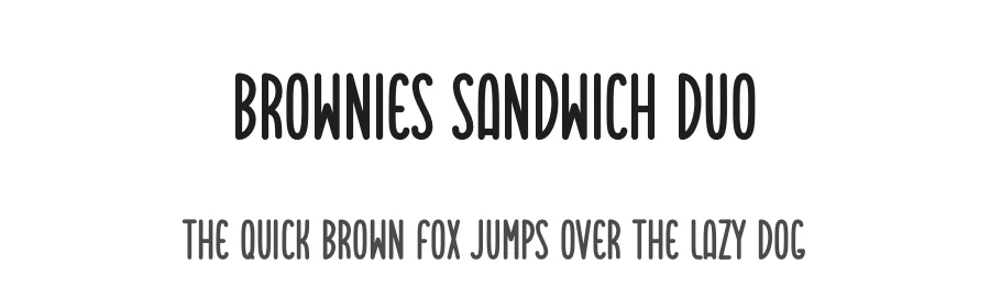Brownies Sandwich Duo by DN Creative — Display Font