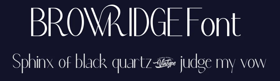 Browridge Font by VinType — Display Font — thumbnail 2