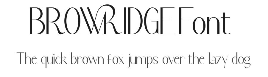 Browridge Font by VinType — Display Font