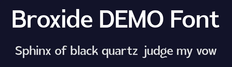 Broxide DEMO Font by Ragamkata — Sans Serif Font — thumbnail 2