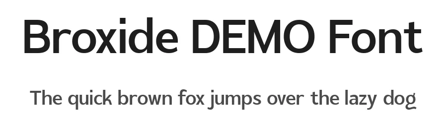 Broxide DEMO Font by Ragamkata — Sans Serif Font