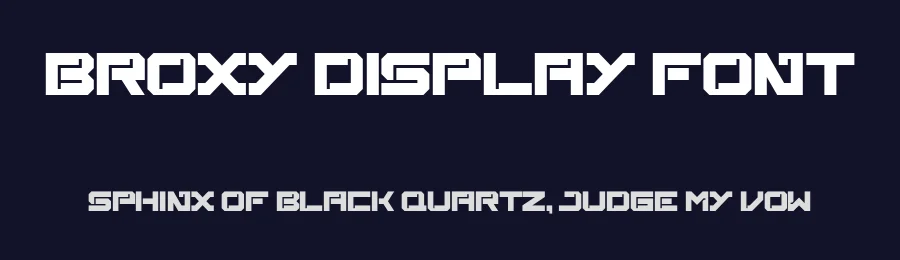 Broxy Display Font by Maiko Hatta — Display Font — thumbnail 2
