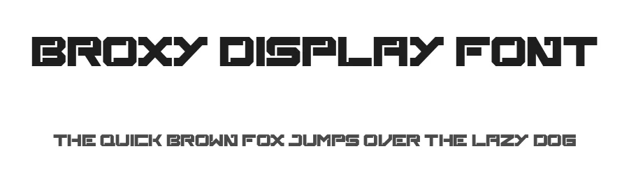 Broxy Display Font by Maiko Hatta — Display Font