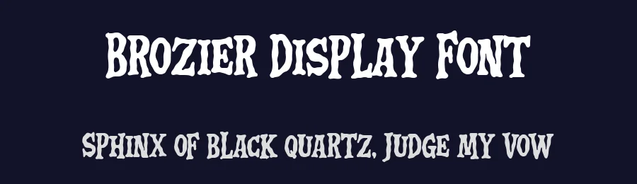 Brozier Display Font by Blankids Studio — Display Font — thumbnail 2