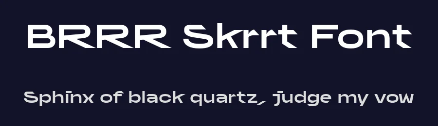 BRRR Skrrt Font by Emmanuel Rey — Display Font — thumbnail 2