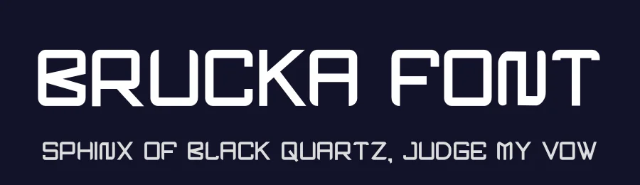Brucka Font by hayoyuka8 — Display Font — thumbnail 2