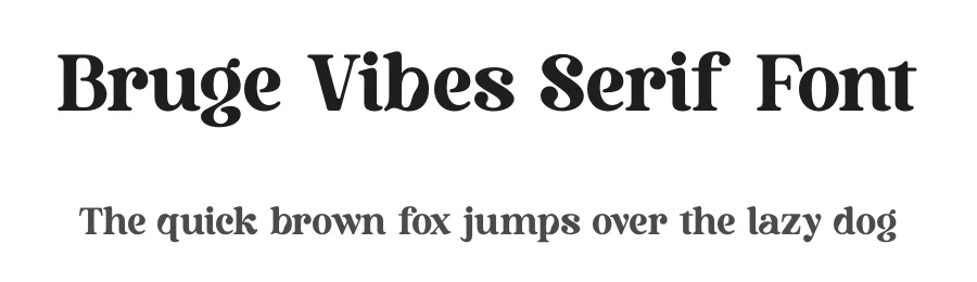 Bruge Vibes Serif Font by timelesstype.co — Display Font