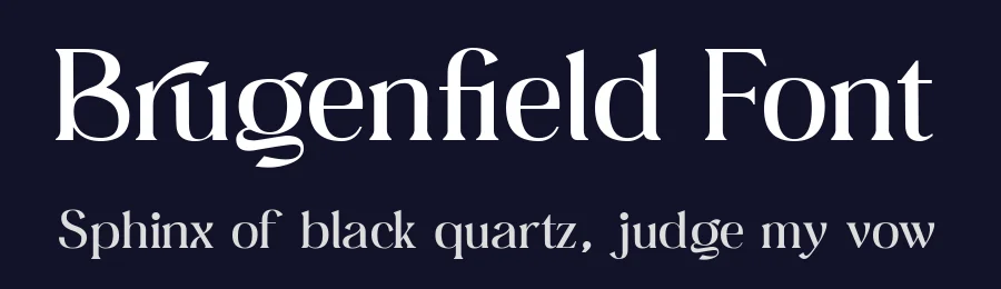 Brugenfield Font by zamjumps-studio — Serif Font — thumbnail 2