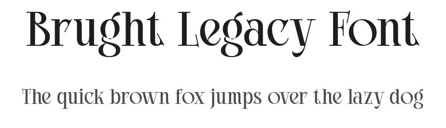 Brught Legacy Font by Say Studio — Display Font