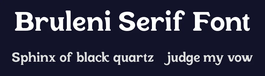 Bruleni Serif Font by Ragamkata — Display Font — thumbnail 2