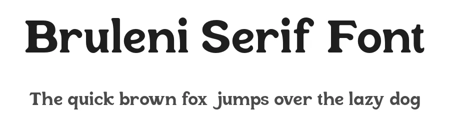 Bruleni Serif Font by Ragamkata — Display Font