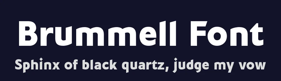 Brummell Font by Panos Vassiliou — Sans Serif Font — thumbnail 2