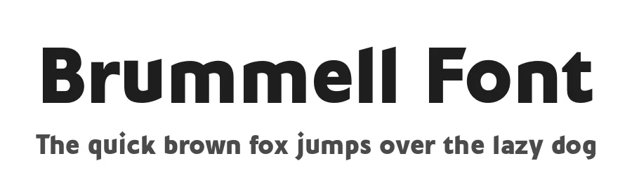 Brummell Font by Panos Vassiliou — Sans Serif Font