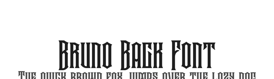 Bruno Back Font by alit design — Blackletter Font