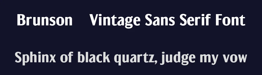 Brunson – Vintage Sans Serif Font by burntilldead — Decorative Font — thumbnail 2