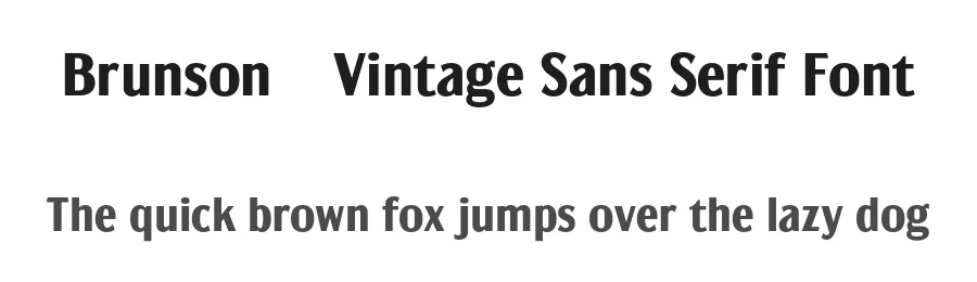 Brunson – Vintage Sans Serif Font by burntilldead — Decorative Font