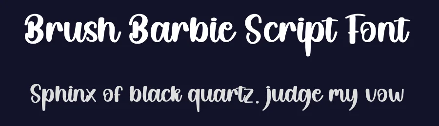 Brush Barbie Script Font by creativeletter — Script Handwritten Font — thumbnail 2